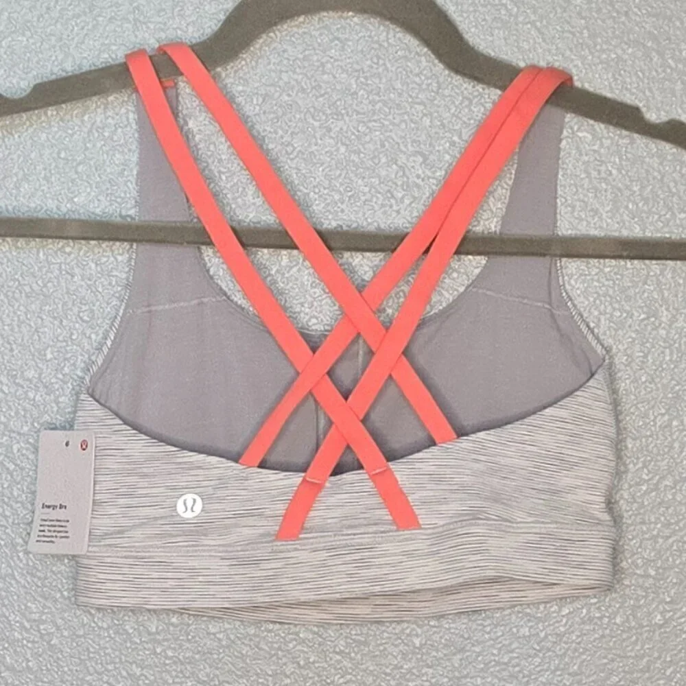NWT Lululemon Energy Bra *Medium Support, B–D Cups - 4 Wee Are From Space Nimbus